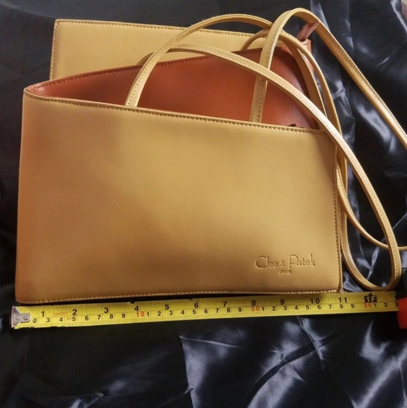 Cleo & Patek Zig Zag Bi Contrast Leather Bag - Picture 2 of 8